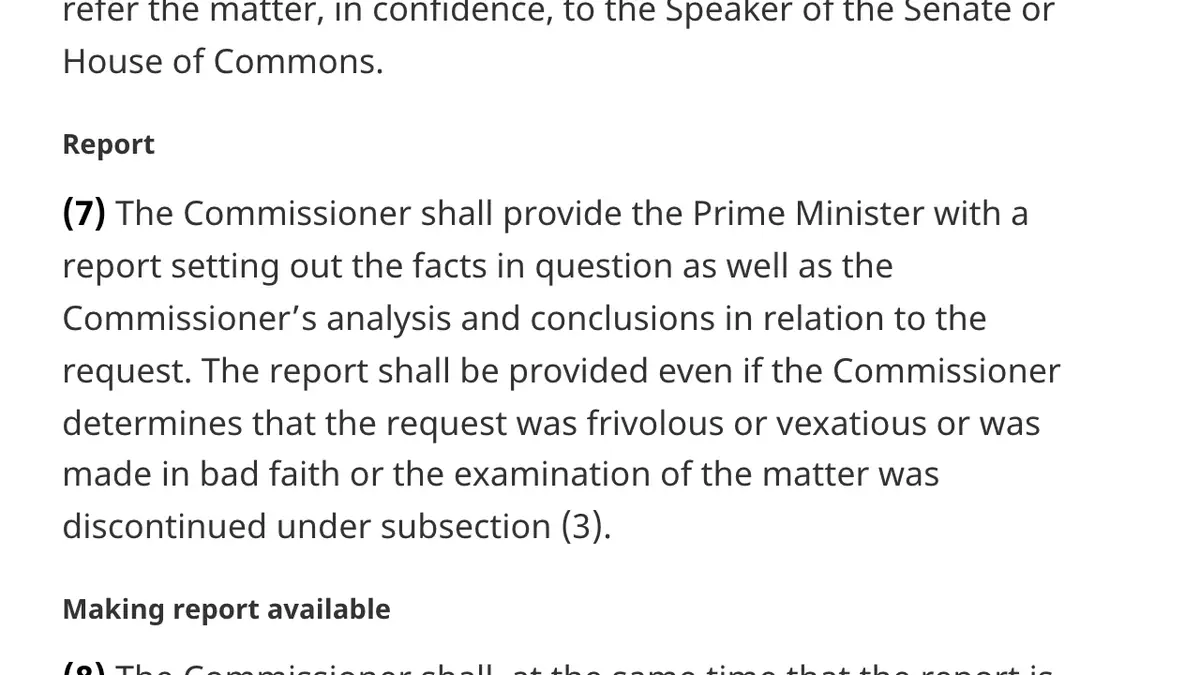 Conflict of Interest Act